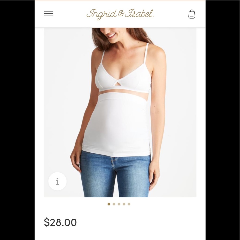 NWT Ingrid & Isabel Bellaband White Size 1